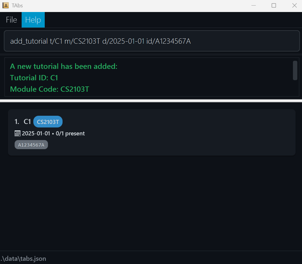 add tutorial command